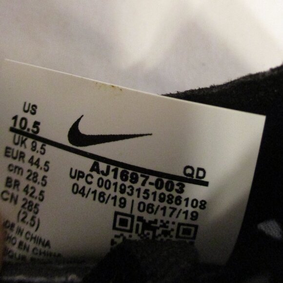 Nike Mamba V Shoes Men Size 10.5 Black White Track Field Lace Up Running Shoes main image 10